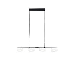 Závěsné svítidlo Emily bílá, 4 závěsy, sklo + kov, 30 W, CCT 2700/3200/4000 K, 92 x 12 x 150 cm - FANEUROPE Obrázek pro produkt Závěsné svítidlo Emily bílá, 4 závěsy, sklo + kov, 30 W, CCT 2700/3200/4000 K, 92 x 12 x 150 cm - FANEUROPE