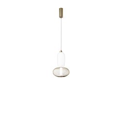 Závěsné LED svítidlo Inkas (zlaté, sklo) 16 W, 1860 lm, CCT 3000 / 3500 / 4000 K, 25 x 215 cm - FANEUROPE Obrázek pro produkt Závěsné LED svítidlo Inkas (zlaté, sklo) 16 W, 1860 lm, CCT 3000 / 3500 / 4000 K, 25 x 215 cm - FANEUROPE