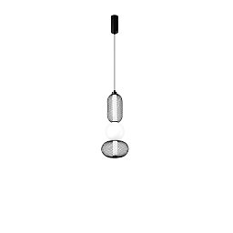 Závěsné LED svítidlo Inkas (černé, sklo) 21 W, 2460 lm, CCT 3000 / 3500 / 4000 K, 22 x 227 cm - FANEUROPE Obrázek pro produkt Závěsné LED svítidlo Inkas (černé, sklo) 21 W, 2460 lm, CCT 3000 / 3500 / 4000 K, 22 x 227 cm - FANEUROPE