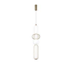 Závěsné LED svítidlo Inkas (zlaté, sklo) 31 W, 3720 lm, CCT 3000 / 3500 / 4000 K, 22 x 264 cm - FANEUROPE Obrázek pro produkt Závěsné LED svítidlo Inkas (zlaté, sklo) 31 W, 3720 lm, CCT 3000 / 3500 / 4000 K, 22 x 264 cm - FANEUROPE
