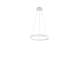 Závěsné LED svítidlo Nike (bílé, kov) 40 W, 5840 lm, DIP‑CCT 2700 / 3200 / 4000 K, pr. 49 x výška 150 cm - FANEUROPE Obrázek pro produkt Závěsné LED svítidlo Nike (bílé, kov) 40 W, 5840 lm, DIP‑CCT 2700 / 3200 / 4000 K, pr. 49 x výška 150 cm - FANEUROPE