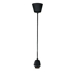 Závěsné svítidlo PENDEL černá E27 9,5x9,5x80 cm - FANEUROPE Obrázek pro produkt Závěsné svítidlo PENDEL černá E27 9,5x9,5x80 cm - FANEUROPE