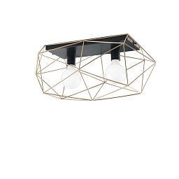 Stropní svítidlo Abraxas, černá/zlatá, 2 x E27, 60 x 26,5 cm - FANEUROPE Obrázek pro produkt Stropní svítidlo Abraxas, černá/zlatá, 2 x E27, 60 x 26,5 cm - FANEUROPE