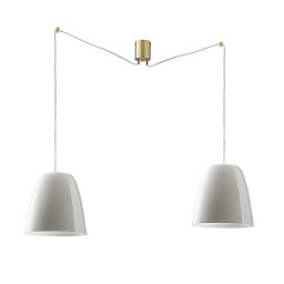 Závěsné svítidlo Ares, bílé, 2 x E27, 35 x 250 cm - FANEUROPE Obrázek pro produkt Závěsné svítidlo Ares, bílé, 2 x E27, 35 x 250 cm - FANEUROPE