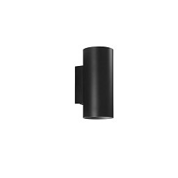 Nástěnné svítidlo Duduk kruhové, černé, 2 x GU10, 10 x 8 x 18 cm - FANEUROPE Obrázek pro produkt Nástěnné svítidlo Duduk kruhové, černé, 2 x GU10, 10 x 8 x 18 cm - FANEUROPE