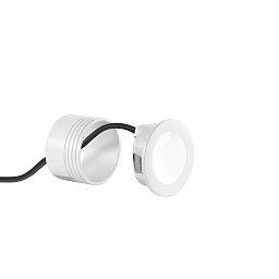 Schodišťové světlo Onyx (kulaté, bílá) LED 2 W, 420 lm, 3000 K, IP54, 7,4 x 4,8 cm - FANEUROPE Obrázek pro produkt Schodišťové světlo Onyx (kulaté, bílá) LED 2 W, 420 lm, 3000 K, IP54, 7,4 x 4,8 cm - FANEUROPE