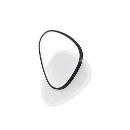 Stropní LED svítidlo AYRTON zaoblené, černá, 42 W, 4500 lm, CCT, 35 x 7 x 45 cm - FANEUROPE Obrázek pro produkt Stropní LED svítidlo AYRTON zaoblené, černá, 42 W, 4500 lm, CCT, 35 x 7 x 45 cm - FANEUROPE