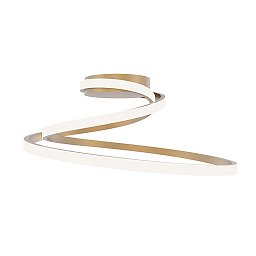 Stropní LED svítidlo COASTER zlatá, 40 W, 5440 lm, CCT, 50 x 4 x 22 cm - FANEUROPE Obrázek pro produkt Stropní LED svítidlo COASTER zlatá, 40 W, 5440 lm, CCT, 50 x 4 x 22 cm - FANEUROPE