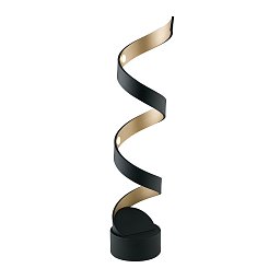 Stolní lampa LUME LED HELIX černá/zlatá, 12 W, 740 lm, 3000 K, 14,5 x 66 cm - FANEUROPE Obrázek pro produkt Stolní lampa LUME LED HELIX černá/zlatá, 12 W, 740 lm, 3000 K, 14,5 x 66 cm - FANEUROPE