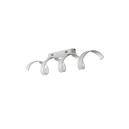 Stropní LED svítidlo HELIX bílá/stříbrná, 20 W, 1680 lm, 4000 K, 80 x 18 cm - FANEUROPE Obrázek pro produkt Stropní LED svítidlo HELIX bílá/stříbrná, 20 W, 1680 lm, 4000 K, 80 x 18 cm - FANEUROPE