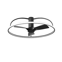 Stropní svítidlo s ventilátorem LED VENTILATORE 50 W CCT 9400 lm černá pr. 100 x 31,5 cm - FANEUROPE Obrázek pro produkt Stropní svítidlo s ventilátorem LED VENTILATORE 50 W CCT 9400 lm černá pr. 100 x 31,5 cm - FANEUROPE