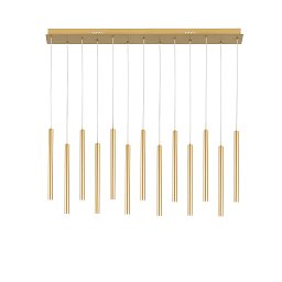 Závěsné svítidlo LED PYPE zlatá 5 W 470 lm CCT 2,5 x 200 cm - FANEUROPE Obrázek pro produkt Závěsné svítidlo LED PYPE zlatá 5 W 470 lm CCT 2,5 x 200 cm - FANEUROPE
