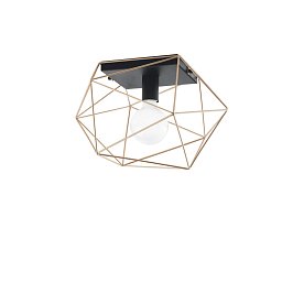 Stropní svítidlo Abraxas, černá/zlatá, 1 x E27, 40,5 x29,5 x 26,5 cm - FANEUROPE Obrázek pro produkt Stropní svítidlo Abraxas, černá/zlatá, 1 x E27, 40,5 x29,5 x 26,5 cm - FANEUROPE