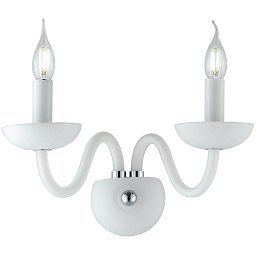Nástěnné svítidlo Alfiere, bílé/chrom, 2 x E14, 37 x 23 x 26 cm - FANEUROPE Obrázek pro produkt Nástěnné svítidlo Alfiere, bílé/chrom, 2 x E14, 37 x 23 x 26 cm - FANEUROPE