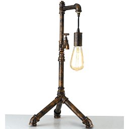 Stolní lampa Lume Amarcord, rezavá, 1 x E27, 41 x 30 x 61 cm - FANEUROPE Obrázek pro produkt Stolní lampa Lume Amarcord, rezavá, 1 x E27, 41 x 30 x 61 cm - FANEUROPE