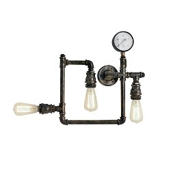 Stropní svítidlo Amarcord, rezavé, 3 x E27, 48 x 9,5 x 44 cm - FANEUROPE Obrázek pro produkt Stropní svítidlo Amarcord, rezavé, 3 x E27, 48 x 9,5 x 44 cm - FANEUROPE