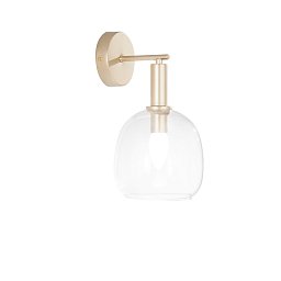 Nástěnné svítidlo Brandy, zlaté, 1 x E14, 16 x 19 x 30 cm - FANEUROPE Obrázek pro produkt Nástěnné svítidlo Brandy, zlaté, 1 x E14, 16 x 19 x 30 cm - FANEUROPE