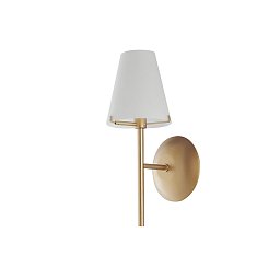 Nástěnné svítidlo Canto, zlaté/bílé, 1xG9, 12 x 16,5 x 30,5 cm - FANEUROPE Obrázek pro produkt Nástěnné svítidlo Canto, zlaté/bílé, 1xG9, 12 x 16,5 x 30,5 cm - FANEUROPE
