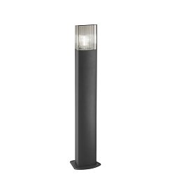 Sloupkové svítidlo Paletto Dark, hliník/antracit, 1 x E27, difuzor PC Fumé, 750 x 154 x 133 mm, IP54 - FANEUROPE Obrázek pro produkt Sloupkové svítidlo Paletto Dark, hliník/antracit, 1 x E27, difuzor PC Fumé, 750 x 154 x 133 mm, IP54 - FANEUROPE