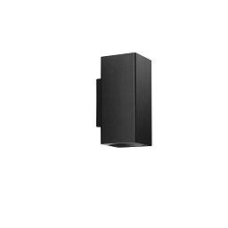 Nástěnné svítidlo Duduk hranaté, černé, 2 x GU10, 10 x 8 x 18 cm - FANEUROPE Obrázek pro produkt Nástěnné svítidlo Duduk hranaté, černé, 2 x GU10, 10 x 8 x 18 cm - FANEUROPE