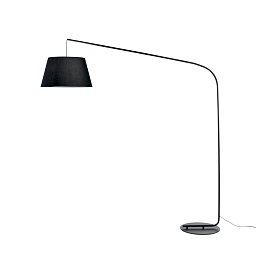 Stojací lampa Piantana Enjoy, černá, 1 x E27, 150 x 45 x 180 cm - FANEUROPE Obrázek pro produkt Stojací lampa Piantana Enjoy, černá, 1 x E27, 150 x 45 x 180 cm - FANEUROPE