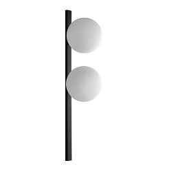 Nástěnné svítidlo Enoire, černé/opálové, 2 x E14, 17 x 14 x 60 cm - FANEUROPE Obrázek pro produkt Nástěnné svítidlo Enoire, černé/opálové, 2 x E14, 17 x 14 x 60 cm - FANEUROPE