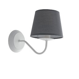 Nástěnné svítidlo Favola, bílé/šedé, 1 x E14, 16 x 28 x 49 cm - FANEUROPE Obrázek pro produkt Nástěnné svítidlo Favola, bílé/šedé, 1 x E14, 16 x 28 x 49 cm - FANEUROPE