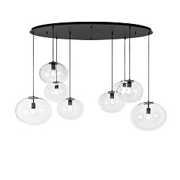 Závěsné svítidlo Galaxy, černé, 8 x E27, 166 x 81,5 x 155 cm - FANEUROPE Obrázek pro produkt Závěsné svítidlo Galaxy, černé, 8 x E27, 166 x 81,5 x 155 cm - FANEUROPE