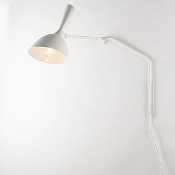 Nástěnné svítidlo Morgan, nastavitelné, bílé, 1 x E27, 74,5 x 18 x 53 cm - FANEUROPE Obrázek pro produkt Nástěnné svítidlo Morgan, nastavitelné, bílé, 1 x E27, 74,5 x 18 x 53 cm - FANEUROPE