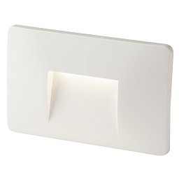 Zápustné venkovní svítidlo LED Breen, bílá, hliník/sklo, 3 W, 290 lm, 4000 K, IP65, 13 x 1 x 8,5 cm - FANEUROPE Obrázek pro produkt Zápustné venkovní svítidlo LED Breen, bílá, hliník/sklo, 3 W, 290 lm, 4000 K, IP65, 13 x 1 x 8,5 cm - FANEUROPE