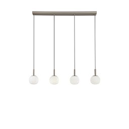 Závěsné svítidlo Eris bílá + hnědá, 4 x E14, 114 x 200 cm - FANEUROPE Obrázek pro produkt Závěsné svítidlo Eris bílá + hnědá, 4 x E14, 114 x 200 cm - FANEUROPE