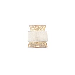 Nástěnné svítidlo Gazebo béžová + přírodní ratan, 1 x E27, 24 x 27 cm - FANEUROPE Obrázek pro produkt Nástěnné svítidlo Gazebo béžová + přírodní ratan, 1 x E27, 24 x 27 cm - FANEUROPE