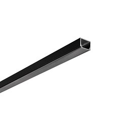 Profil LINEA, černý, kouřový (FUME) difuzor včetně krytek, 200x2x1,46 cm - FANEUROPE Obrázek pro produkt Profil LINEA, černý, kouřový (FUME) difuzor včetně krytek, 200x2x1,46 cm - FANEUROPE