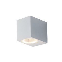 Venkovní nástěnné svítidlo Qubo bílé, 1xGU10, IP54, 9,3 x 8 x 6,7 cm - FANEUROPE Obrázek pro produkt Venkovní nástěnné svítidlo Qubo bílé, 1xGU10, IP54, 9,3 x 8 x 6,7 cm - FANEUROPE