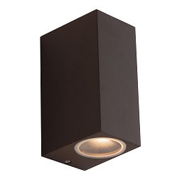 Venkovní nástěnné svítidlo Qubo kortenové, 2xGU10, IP54, 15,1 x 9,3 x 6,7 cm - FANEUROPE Obrázek pro produkt Venkovní nástěnné svítidlo Qubo kortenové, 2xGU10, IP54, 15,1 x 9,3 x 6,7 cm - FANEUROPE