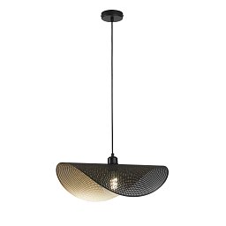 Závěsné svítidlo Rhei‑Dot černozlaté, 1xE27, 50 x 30 x 150 cm - FANEUROPE Obrázek pro produkt Závěsné svítidlo Rhei‑Dot černozlaté, 1xE27, 50 x 30 x 150 cm - FANEUROPE