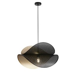 Závěsné svítidlo Rhei‑Dot černozlaté, 1xE27, 60 x 33 x 150 cm - FANEUROPE Obrázek pro produkt Závěsné svítidlo Rhei‑Dot černozlaté, 1xE27, 60 x 33 x 150 cm - FANEUROPE