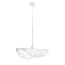 Závěsné svítidlo Rhei‑Leaf bílé, 1xE27, 50 x 30 x 150 cm - FANEUROPE Obrázek pro produkt Závěsné svítidlo Rhei‑Leaf bílé, 1xE27, 50 x 30 x 150 cm - FANEUROPE