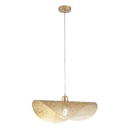 Závěsné svítidlo Rhei‑Tara zlaté, 1xE27, 50 x 30 x 150 cm - FANEUROPE Obrázek pro produkt Závěsné svítidlo Rhei‑Tara zlaté, 1xE27, 50 x 30 x 150 cm - FANEUROPE
