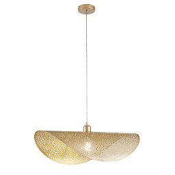 Závěsné svítidlo Rhei‑Tara zlaté, 1xE27, 60 x 33 x 150 cm - FANEUROPE Obrázek pro produkt Závěsné svítidlo Rhei‑Tara zlaté, 1xE27, 60 x 33 x 150 cm - FANEUROPE