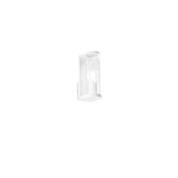 Nástěnné svítidlo Rosen (bílá + sklo) hliník + sklo, 1 x E27, IP44, 119 x 83 x 222 mm - FANEUROPE Obrázek pro produkt Nástěnné svítidlo Rosen (bílá + sklo) hliník + sklo, 1 x E27, IP44, 119 x 83 x 222 mm - FANEUROPE