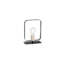 Stolní lampa LUME SMITH černá/zlatá, 1xE27, 19,5 x 19,5 x 24,8 cm - FANEUROPE Obrázek pro produkt Stolní lampa LUME SMITH černá/zlatá, 1xE27, 19,5 x 19,5 x 24,8 cm - FANEUROPE