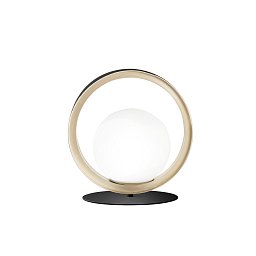 Stolní lampa SONETTO černá/zlatá, 1xG9, 24 x 25 cm - FANEUROPE Obrázek pro produkt Stolní lampa SONETTO černá/zlatá, 1xG9, 24 x 25 cm - FANEUROPE