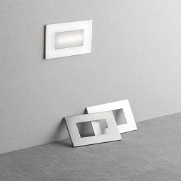 Schodišťové světlo Bolt (bílé/nikl) vestavné, 5 W (380 lm) nouzové světlo 3h, 1,5 W (180 lm), CCT, IP65, 3,7 V / 1500 mAh Li‑Ion - FANEUROPE Obrázek pro produkt Schodišťové světlo Bolt (bílé/nikl) vestavné, 5 W (380 lm) nouzové světlo 3h, 1,5 W (180 lm), CCT, IP65, 3,7 V / 1500 mAh Li‑Ion - FANEUROPE