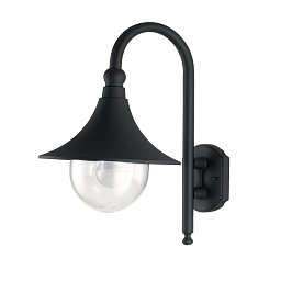 Venkovní nástěnné svítidlo PAVIA černá, 1xE27, IP44, 26 x 48 x 34 cm - FANEUROPE Obrázek pro produkt Venkovní nástěnné svítidlo PAVIA černá, 1xE27, IP44, 26 x 48 x 34 cm - FANEUROPE