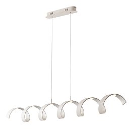 Závěsné svítidlo LED HELIX bílá/stříbrná, 30 W, 2520 lm, 3000 K, 125 × 13,5 × 120 cm - FANEUROPE Obrázek pro produkt Závěsné svítidlo LED HELIX bílá/stříbrná, 30 W, 2520 lm, 3000 K, 125 × 13,5 × 120 cm - FANEUROPE