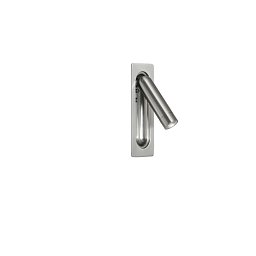Nástěnné zapuštěné svítidlo LED Defoe, nastavitelné, nikl, 3 W, 300 lm, 3000 K, 14 x 6,7 x 16,9 cm - FANEUROPE Obrázek pro produkt Nástěnné zapuštěné svítidlo LED Defoe, nastavitelné, nikl, 3 W, 300 lm, 3000 K, 14 x 6,7 x 16,9 cm - FANEUROPE