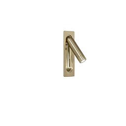 Nástěnné zapuštěné svítidlo LED Defoe, nastavitelné, zlatá, 3 W, 300 lm, 3000 K, 14 x 6,7 x 16,9 cm - FANEUROPE Obrázek pro produkt Nástěnné zapuštěné svítidlo LED Defoe, nastavitelné, zlatá, 3 W, 300 lm, 3000 K, 14 x 6,7 x 16,9 cm - FANEUROPE