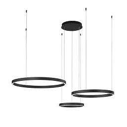 Závěsné svítidlo LED AKROBAT černá 120W 20620 lm CCT 40/60/80 x 150 cm - FANEUROPE Obrázek pro produkt Závěsné svítidlo LED AKROBAT černá 120W 20620 lm CCT 40/60/80 x 150 cm - FANEUROPE
