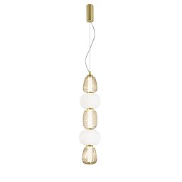 Závěsné svítidlo LED TOTEM zlatá 36 W 4000 lm 3000 K 17 x 241 cm - FANEUROPE Obrázek pro produkt Závěsné svítidlo LED TOTEM zlatá 36 W 4000 lm 3000 K 17 x 241 cm - FANEUROPE